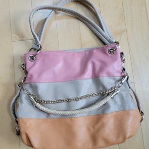 Colorful, roomy handbag